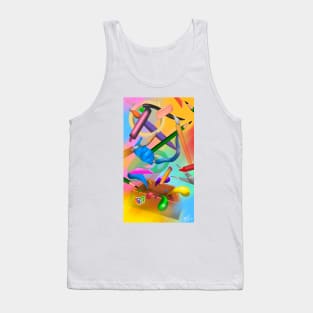 Exploding Art Box Tank Top